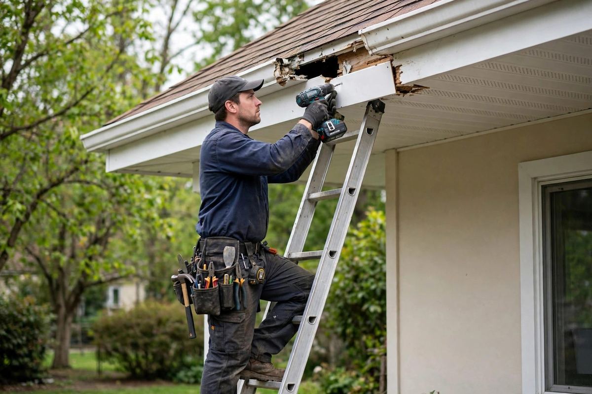 Soffit & Fascia Repair in Marietta, GA — Clark Brothers Roofing, Marietta GA